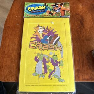 Vintage 2000 Crash Bandicoot Foam‎ Puzzle Merchandise Rare Video Game Merch C2